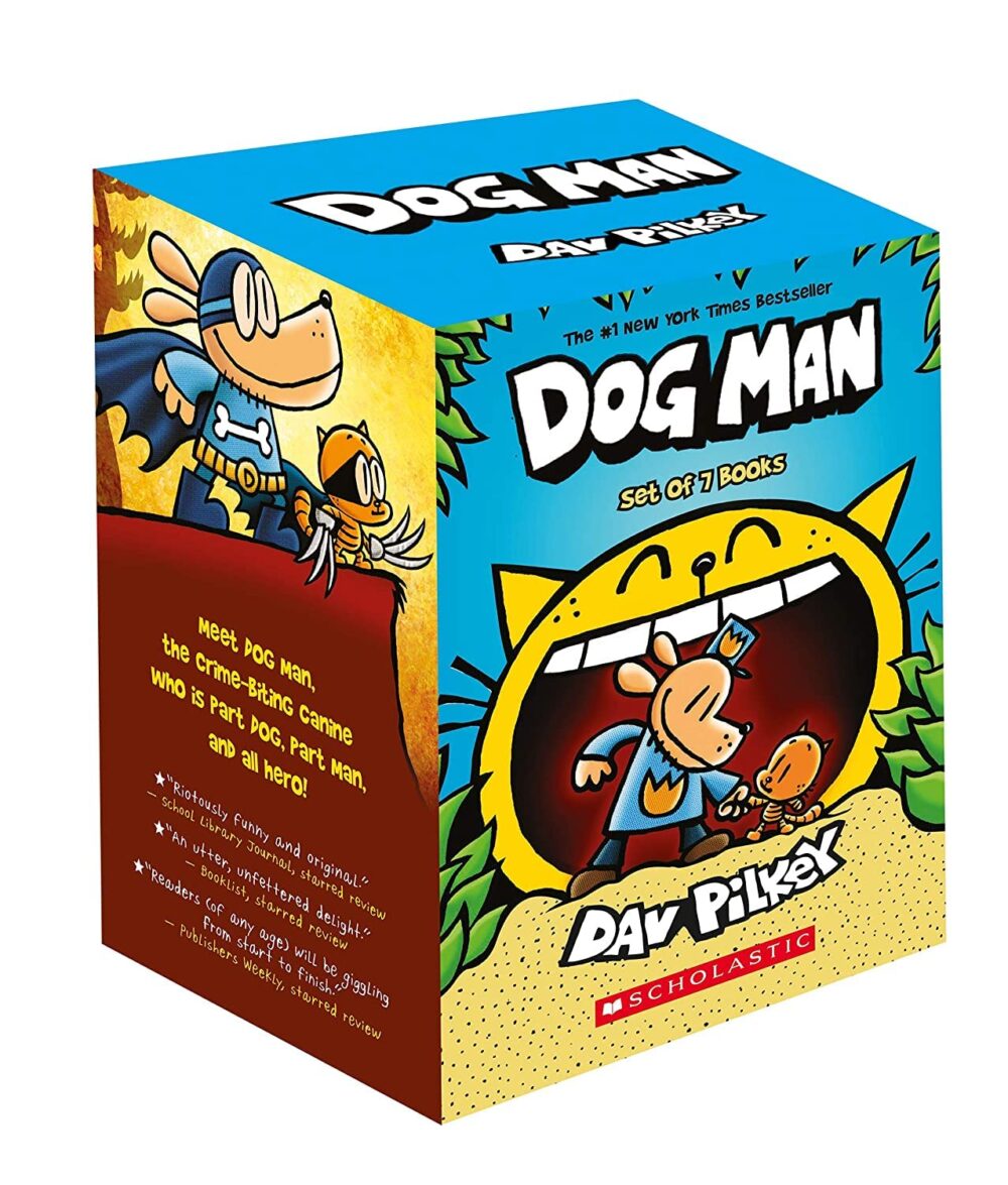 Dog Man Box of 7 Books Dav Pilkey Product Bundle