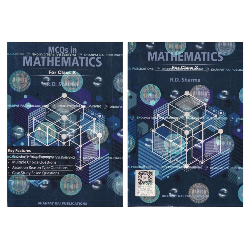 Mathematics For Class 10 with MCQs (Set of 2 Books) -CBSE R.D.Sharma- Examination 2025-26 Paperback