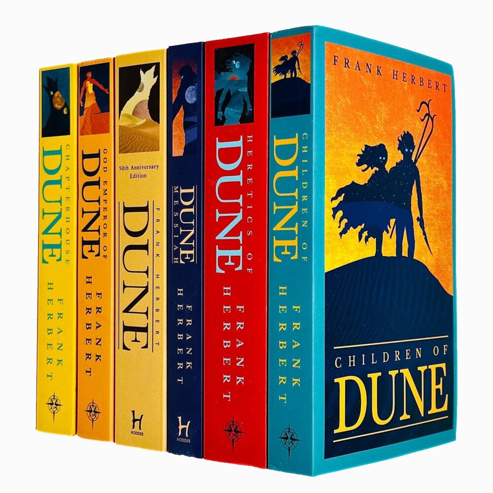 Dune Series 6 Books Collection Set By Frank Herbert (Dune, Dune Messiah,God Emperor Of Dune, Heretics of Dune, Chapter House Dune, Children Of Dune) Paperback