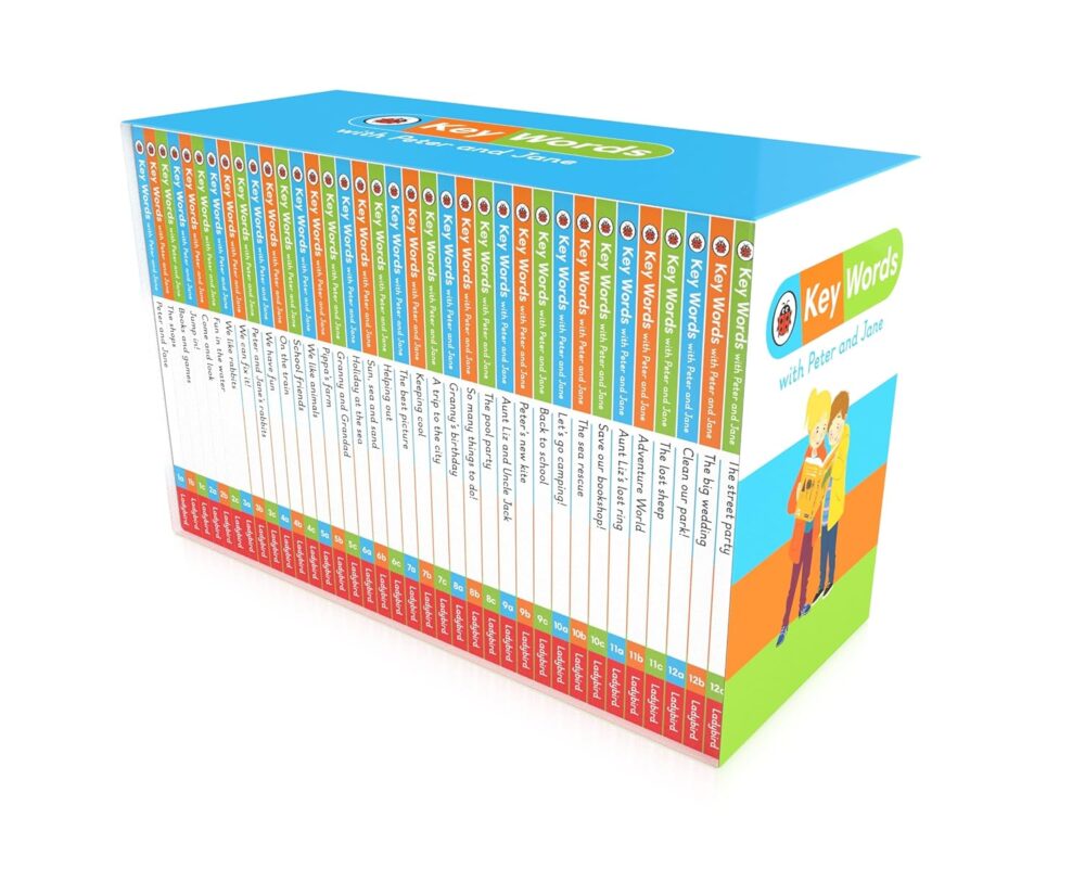 Key Words with Peter and Jane: 36 Classic Storybooks Box-Set - Level 1 to 12 - Practice Reading | Sight Words | Comprehension Questions | Writing Activity Paperback